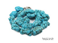 20×25-25x30mm Baroque Blue Simulated Turquoise Necklace