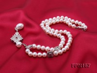 Classic 7-7.5mm White Pearl Necklace
