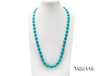 12.5×17.5-13×18.5mm Blue Simulated Turquoise Necklace