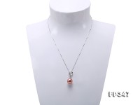 11.5mm Perfectly Round Rich Lavender Edison Pearl Pendant