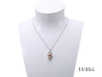 11mm Perfectly Round Golden Lavender Edison Pearl Pendant