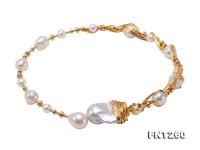 Customized 9k Gold with Baroque Freshwater Pearl Set