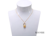 11mm Golden Round South Sea Pearl Pendant in 14k Gold