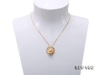 11.5mm Golden South Sea Pearl Pendant in 14k Gold