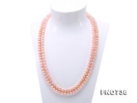 Classical 8-9mm Lavender Pearl Long Necklace