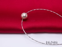 Chic 14mm Single-Pearl Necklace with Sterling Silver Chain