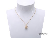 Exquisite 8mm Akoya Pearl Pendant in 14k Gold