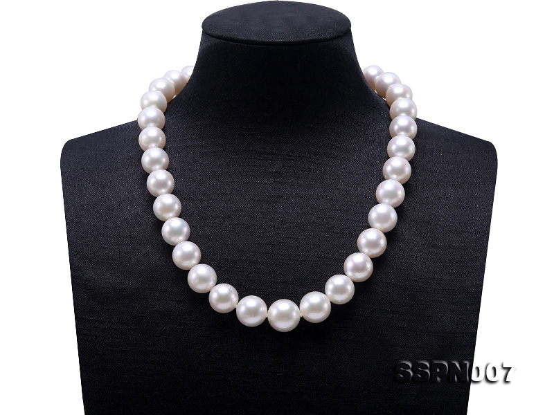 Charming 12-14mm White South Sea Pearl Necklace