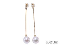 Luxurious Pearl Earrings Series—Gorgeous 8.5mm White Akoya Pearl Earrings in 14k Gold