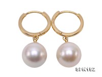Luxurious Pearl Earrings Series—Gorgeous 9mm White Akoya Pearl Earrings in 18k Gold