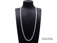 High Quality 8-9mm White Pearl Long Necklace