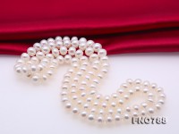 High Quality 8-9mm White Pearl Long Necklace