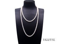 Classical 6-7mm White Pearl Long Necklace