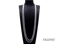 High Quality Super Long 7-8mm White Pearl Necklace