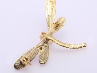 Elegant Dragonfly-shape 10mm Freshwater Pearl Brooch