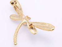 Elegant Dragonfly-shape 10.5mm Freshwater Pearl Brooch