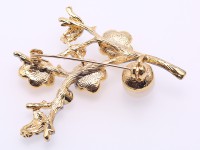 Exquisite 10mm Natural Freshwater Pearl Flower-shaped Brooch