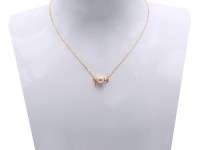 You-shaped 7mm Pink Pearl Pendant with a Sterling Silver Chain