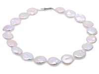 Unique19x21mm White Baroque Pearl Necklace