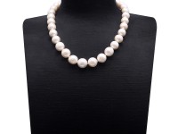 Incredibly Huge 13-16mm White Edison Pearl Necklace